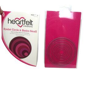 Heartfelt Creations Eyelet Circle & Basics Small Craft Dies HCD1-7154 8 Pcs